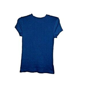 A NEW DAY Short Sleeve Crew Neck Teal Women's Top Size S